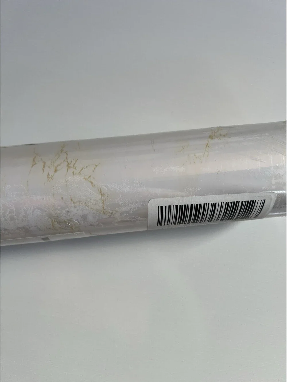 Stickeep Peel and Stick Wall Paper White & Gold Marble NEW